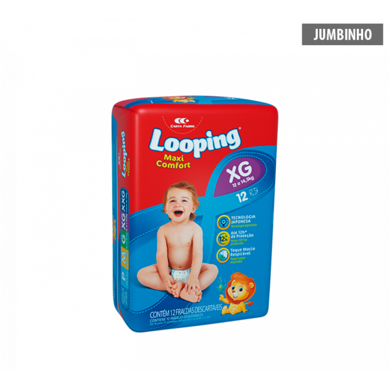 FRALDA DESC.LOOPING JUMBINHO XG