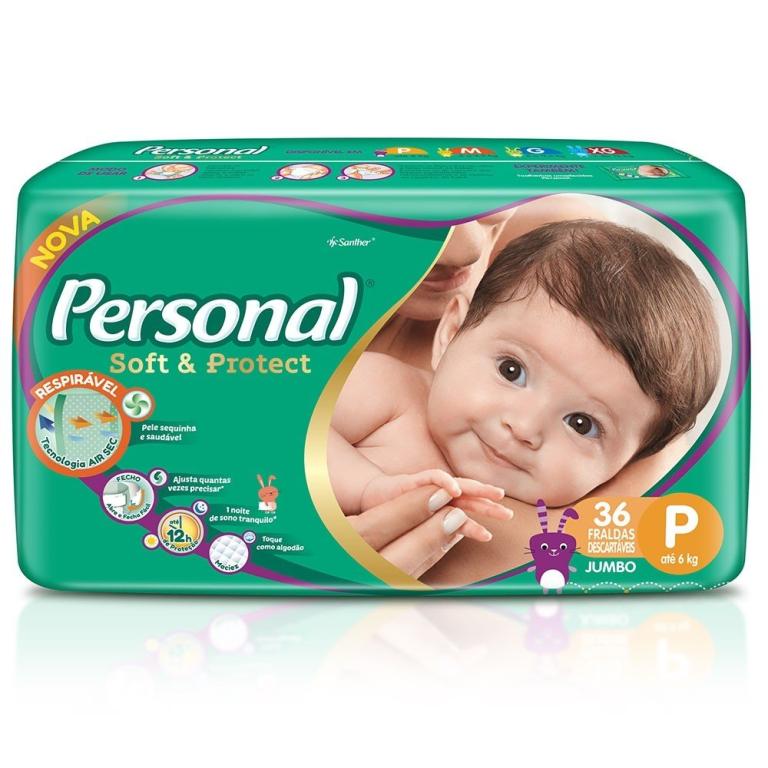 FRALDAS PERSONAL JUMBO P PCT 36UN