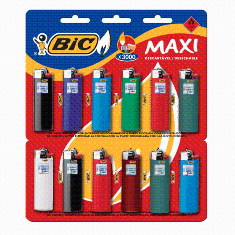 ISQUEIRO BIC MAXI 12 X 1