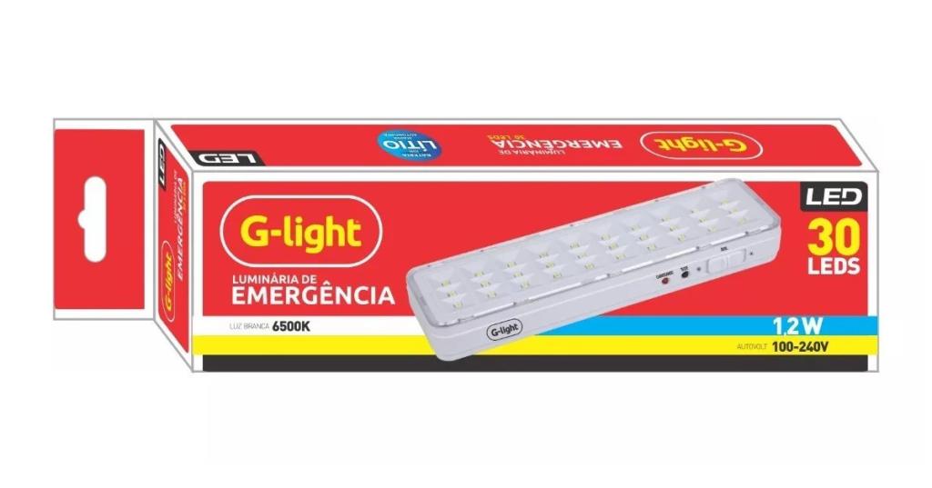 LUMINARIA EMERG SLIM30 1,2W G LIGHT