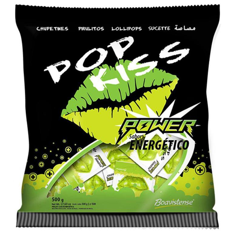 PIRULITO POP KISS POWER ENERGETICO(BOCA)500G
