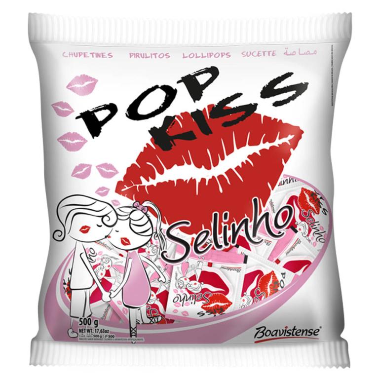 PIRULITO POP KISS SELINHO(BOCA) 500G