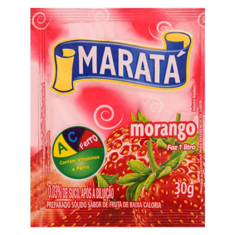 REFRESCO PO MARATA MORANGO 15X25GR