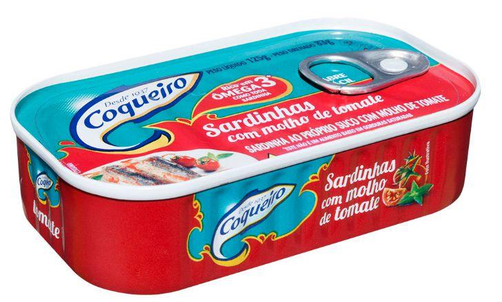 SARDINHA COQUEIRO MOLHO DE TOMATE 125GR