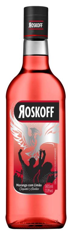 VODKA ROSKOFF. F. VERMELHAS. 900ML