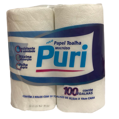 PAPEL TOALHA PURI DEC 12X50 FLS