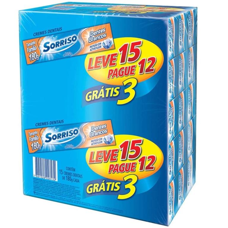 CREME DENTAL SORRISO 180GR D BCOS LV15PG12