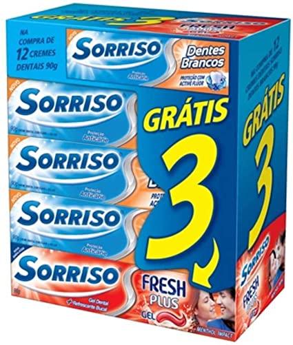 CREME DENTAL SORRISO 90GR D BCO L12+3 FRESH PLUS 90GR GTS