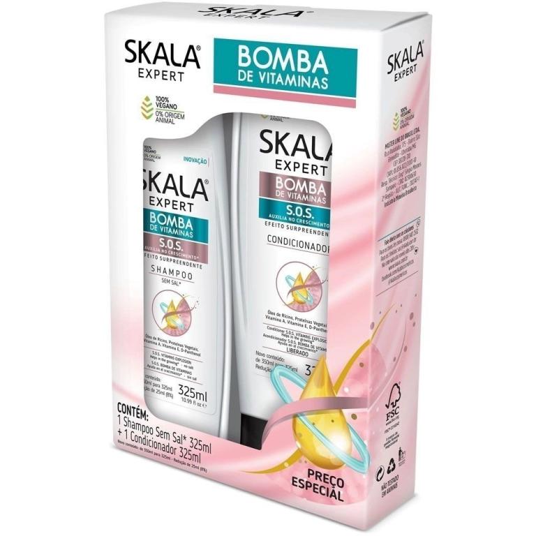 SH SKALA 325ML+COND 325ML BOMBA/VITAMINAS 6X1