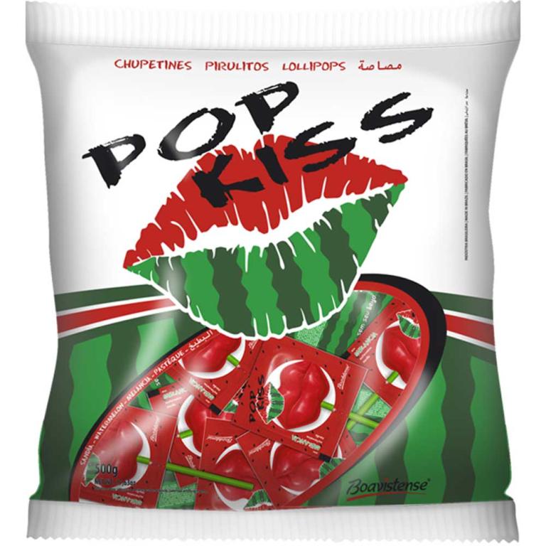 PIRULITO POP KISS MELANCIA(BOCA)500G