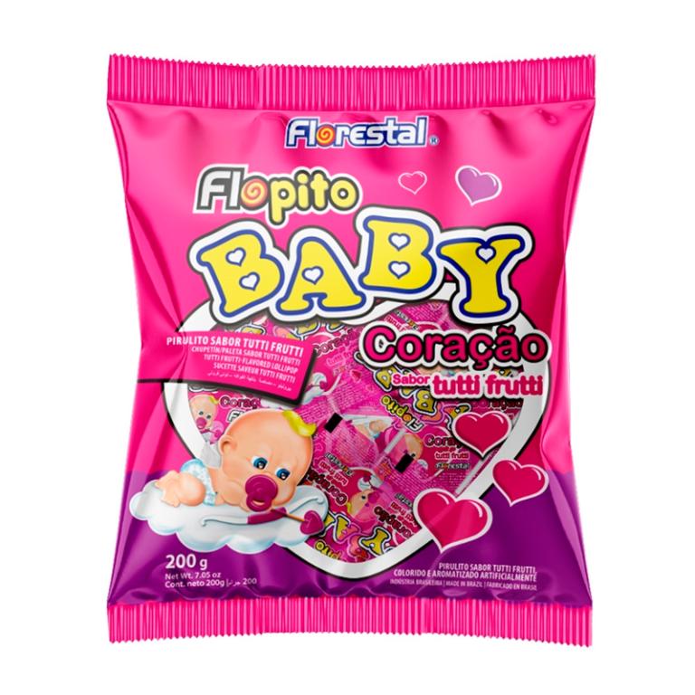 PIRULITO CORAÇÃO BABY TUTTI-FRUTTI 1X200G