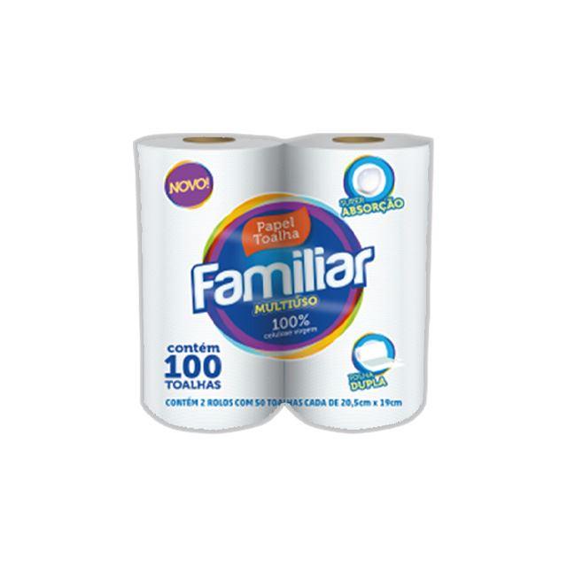 PAPEL TOALHA FAMILIAR 12X2X50 FLS