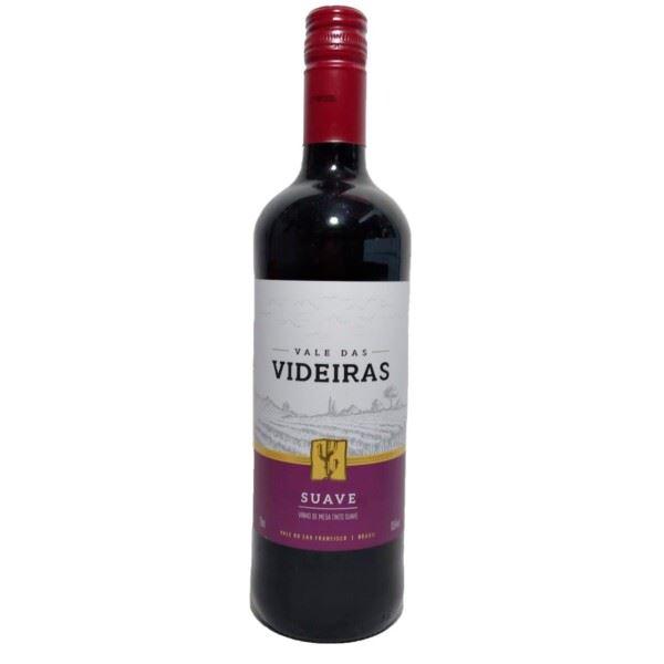 VINHO VALE DAS VIDEIRAS TINTO SUAVE 12X750ML