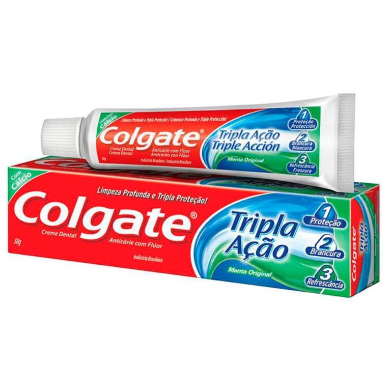 CREME DENTAL COLGATE T.ACAO 50G PCT/12UN
