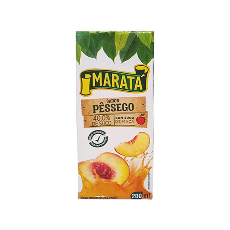 SUCO MARATA NECTAR PESSEGO 27X200ML