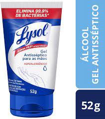 GEL DESINF HIG LYSOL 70° 52g