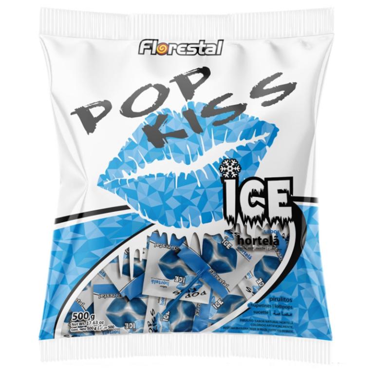 PIRULITO POP KISS ICE HORTELA (BOCA)1X500GR
