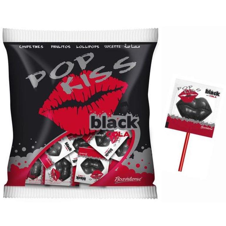 PIRULITO POP KISS BLACK COLA(BOCA)1X500GR