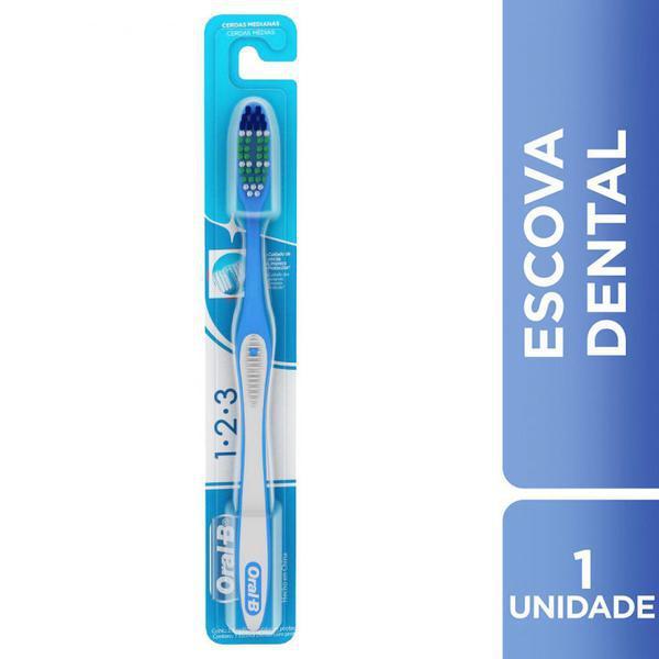ESCOVA DENTAL ORAL-B 123 LIMP.BRIL. 1X1