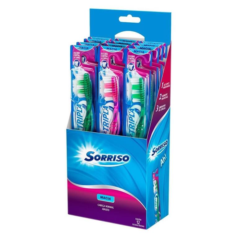 ESCOVA DENTAL SORRISO TRIPLA L12P9