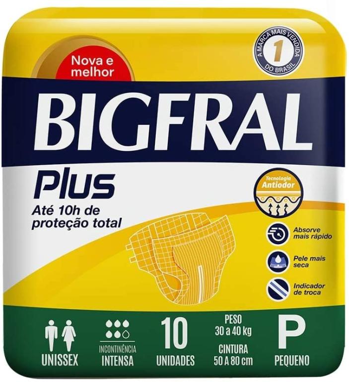 FRALDA GERIATRICA BIGFRAL PLUS REGULAR P 9UN