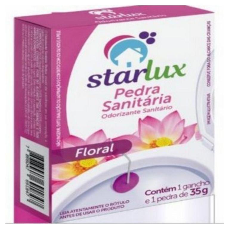 PEDRA SANITARIA FLORAL STARLUX 12X35G