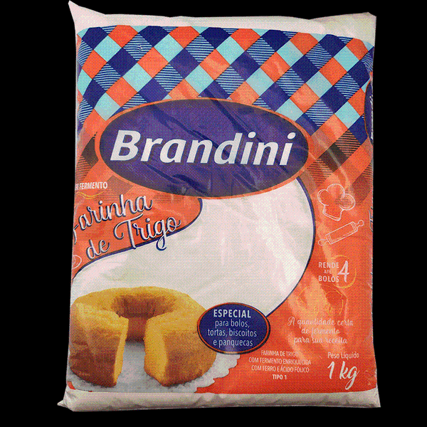 FARINHA DE TRIGO BRANDINI ESPEC C/FERM. 10X1KG