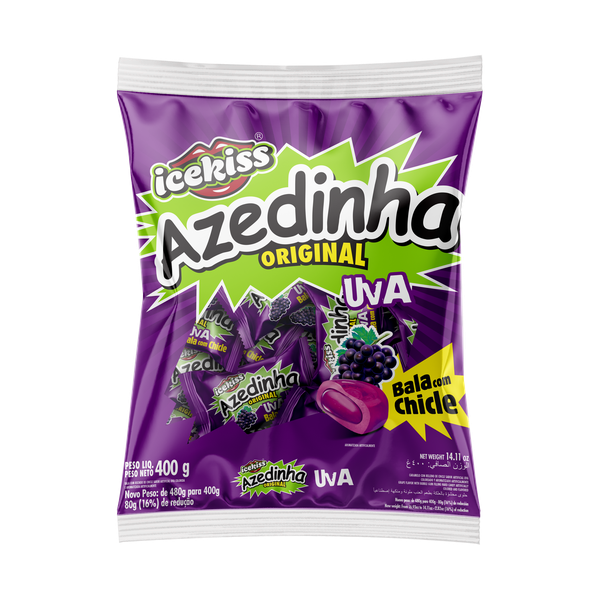 BALA ICEKISS CHICLE AZED. UVA1X400G