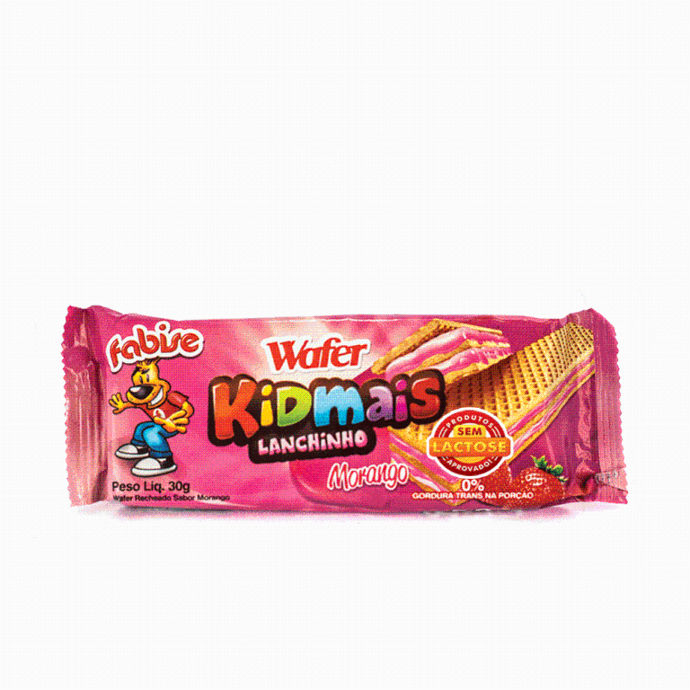 BISC LANCH. WAFER FABISE MORANGO 60X30G