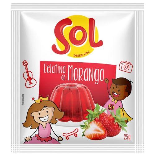 GELATINA SOL MORANGO SACHE 15X25GR