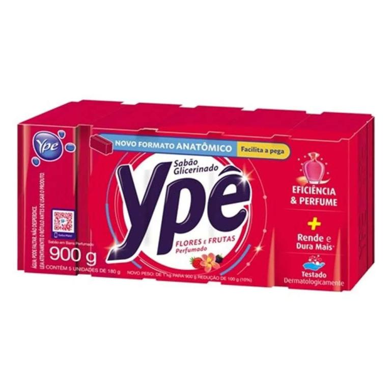 SABAO BARRA YPE FLOR E FRU.(VERMELHO)5X180G