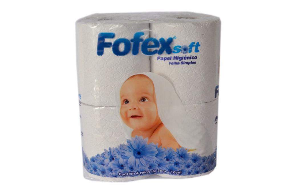 PAPEL HIGI. FOFEX SOFT AZUL 30MT 16 X 4