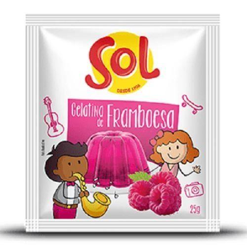 GELATINA SOL FRAMBOESA SACHE 15X25GR
