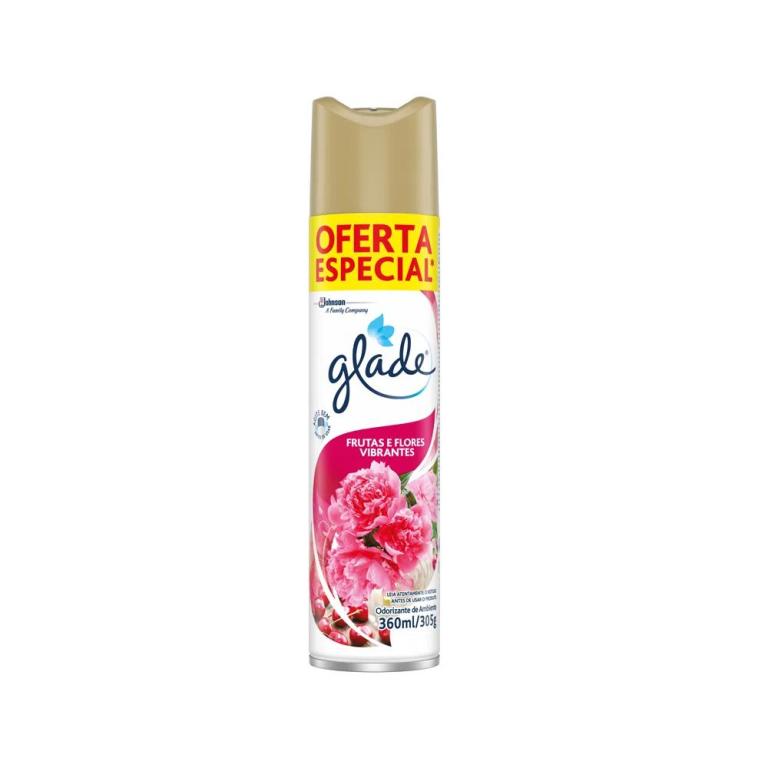 AROMOMATIZANTE GLADE AERO FRUTAS FLORES 360ML