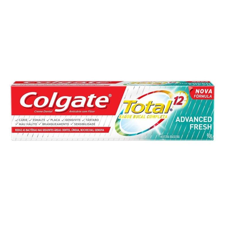 CREME DENTAL COLGATE TOTAL 12 90g WHIT+ADVANC L6P5