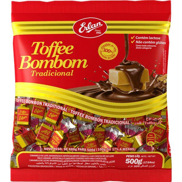 BALA ERLAN MASTIG. TOFFEE BOMBOM 500GR