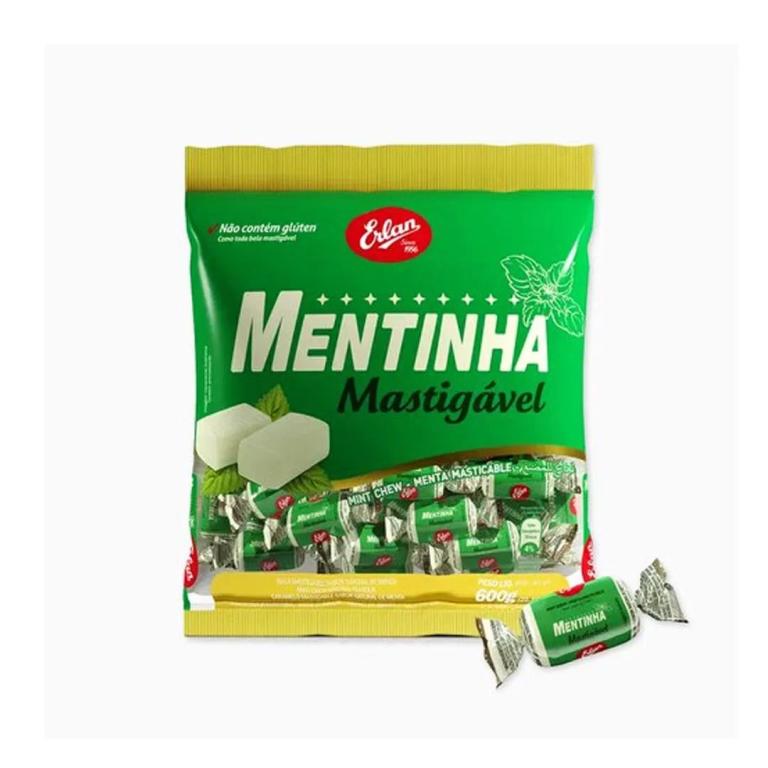 BALA ERLAN MASTIG. MENTINHA 600GR