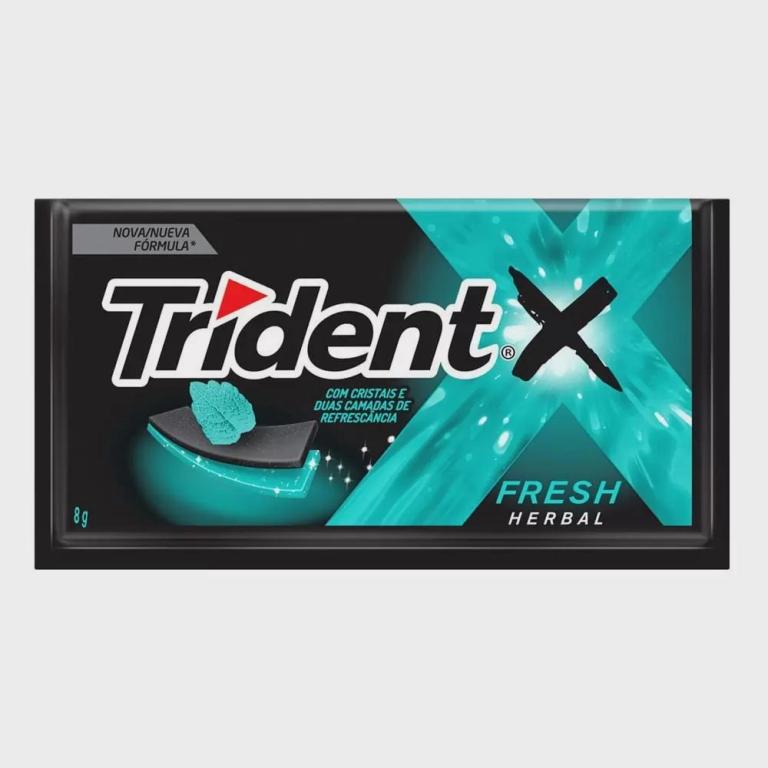 CHICLETE TRIDENT HERBAL FRESH CX CX21 UN