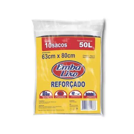 SACO LIXO EMBALIXO 50L C/10 SACOS