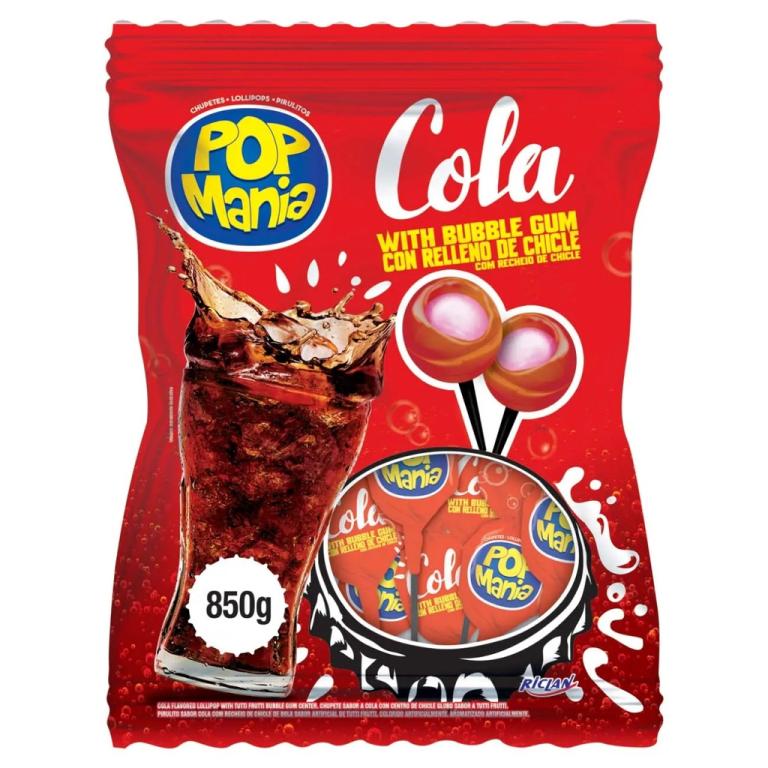 PIRULITO POP MANIA COLA 850G