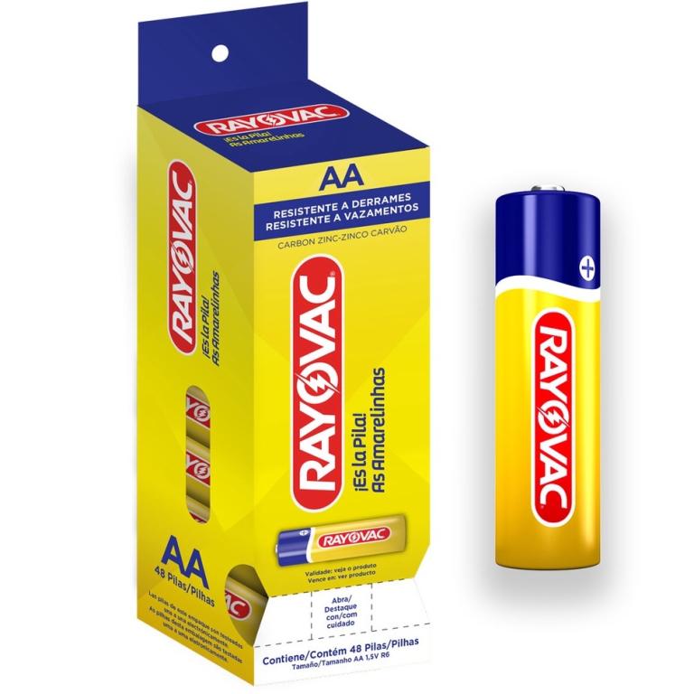 PILHA RAYOVAC PEQ CX48UN