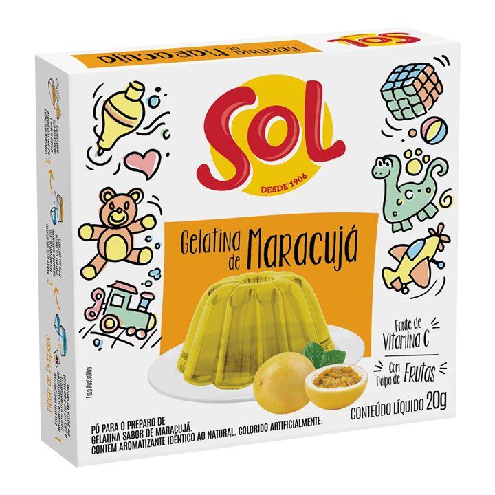 GELATINA SOL MARACUJA CX 20GR