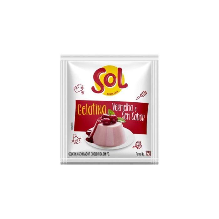 GELATINA SOL S/SABOR VERMELHA 15X12GR