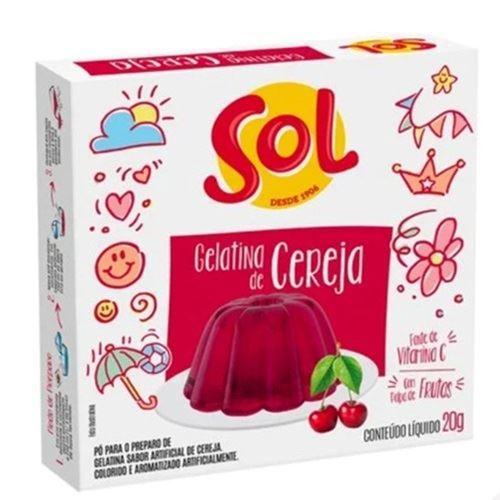GELATINA SOL CEREJA CX 20GR