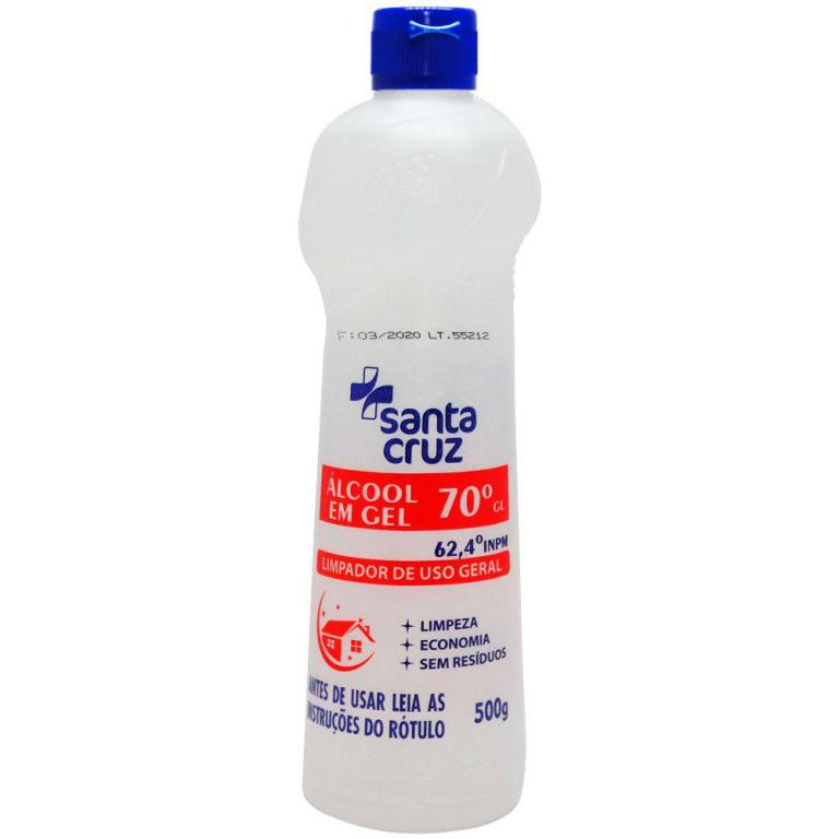 ALCOOL GEL SANTA CRUZ 62,4 12X500G