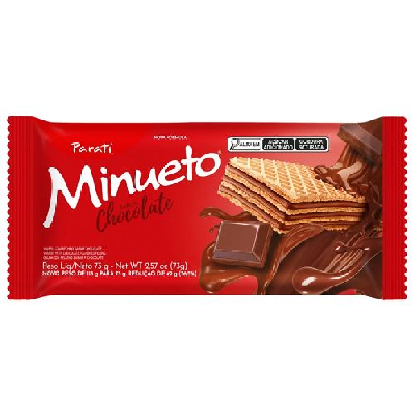 BISC PARATI MINUETO WAFER CHOCOLATE 36X73GR
