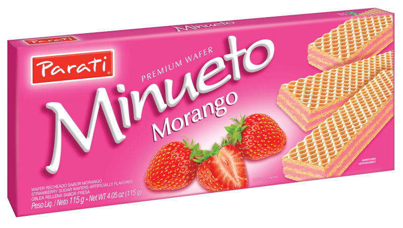 BISC PARATI MINUETO WAFER MORANGO 36X73GR