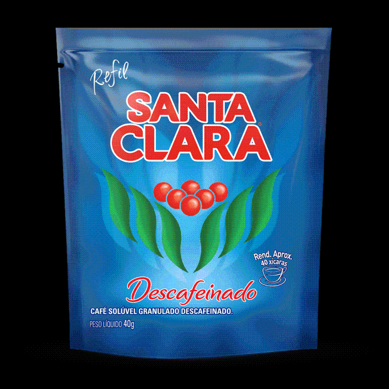 CAFÉ SANTA CLARA SOLUVEL DESCAFEINADO 40G