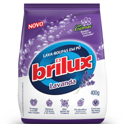 SABÃO EM PÓ BRILUX LAVANDA 26X400G