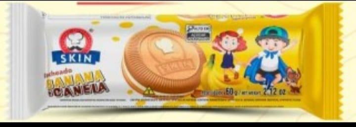 BISC. RECH. SKIN BANANA E CANELA 30X60G